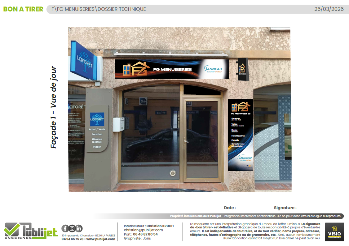 Fg Menuiseries - Enseignes Publijet